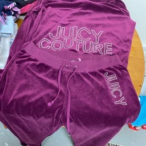 juicy couture velvet outfit XL